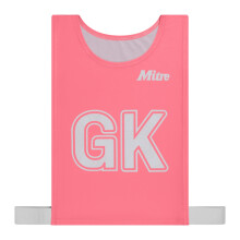 (L, Fluorescent Pink) Mitre Unisex Adult Training Bib (Pack of 7)