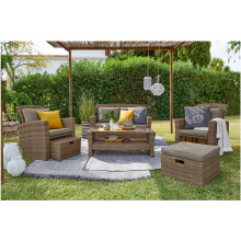 Garden Sofa Set Outdoor Rattan Couch 6 Seater Luxury Modular Furniture Patio Vic