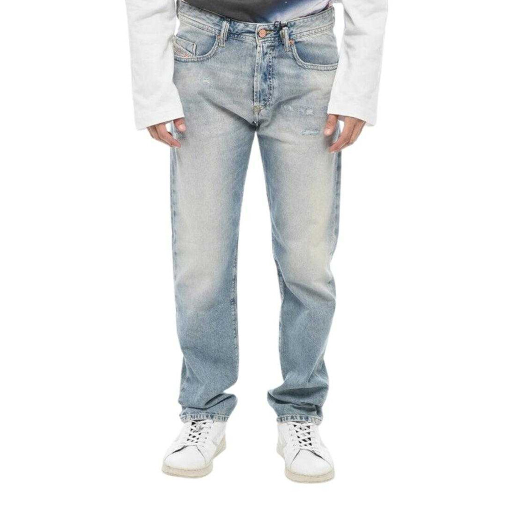 Diesel (34S, Light ) Mens Buster-X Jeans Blue