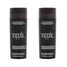 (medium brown) (dark brown) 2 Pack Toppik Hair Building Fibers Dark Brown 27.5 G / 0.97 Oz Hair Care