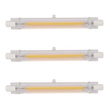 3x stmievateľné R7S LED Cob 10W 118mm LED žiarovky nahrádzajú halogénové žiarovky - teplé biele svetlo 220V