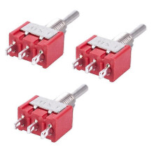 15 x Mini Momentary (Aan)Uit(Aan) Tuimelschakelaar Modelspoorbaan SPDT 12V, Zilver