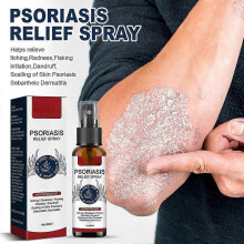 (2 Pcs) 30ml Psoriasis Treatment Spray Hand Foot Scalp Eczema Tinea Anti-itch Rash Urticaria Desquamation Dermatitis Relief Spray