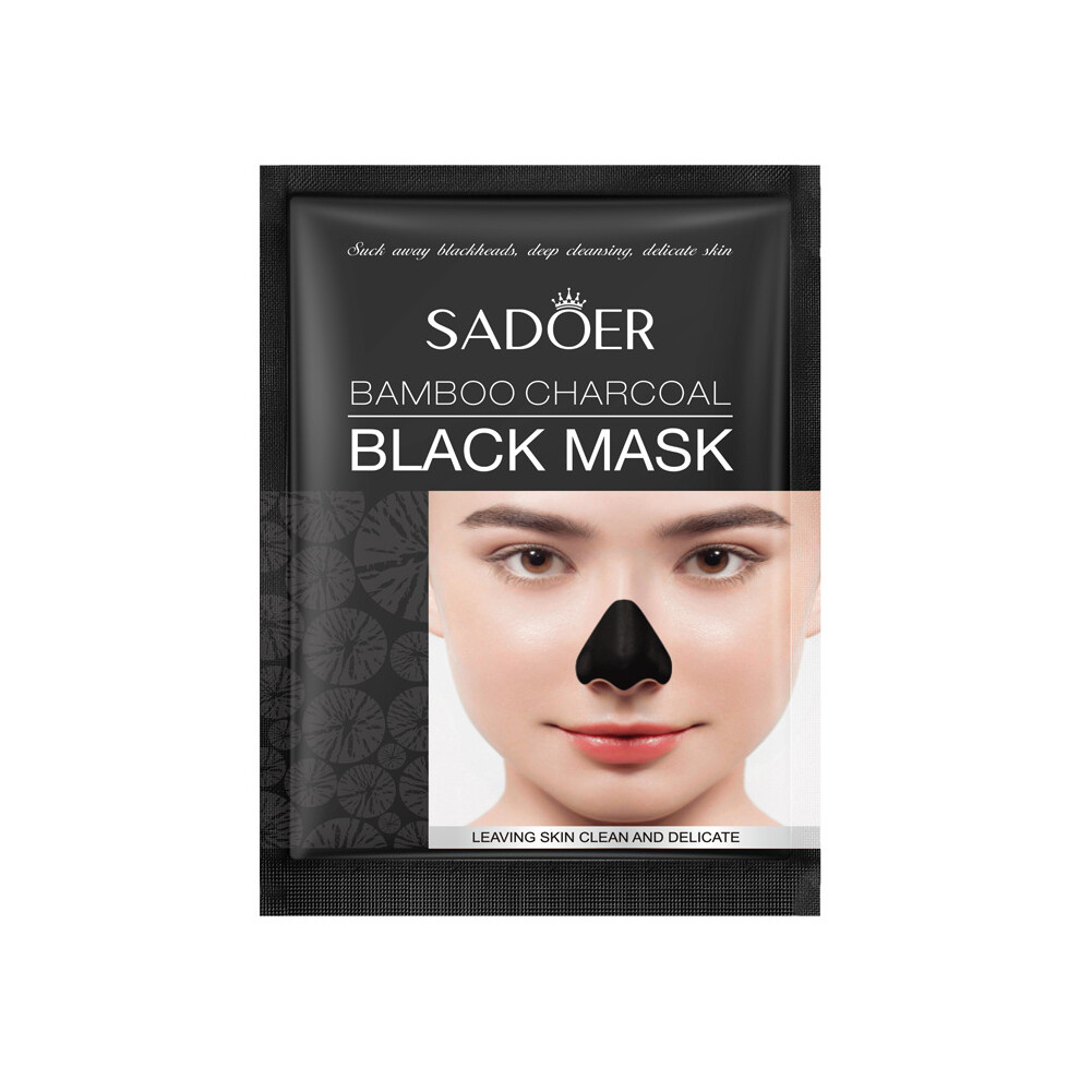 Nasal Patch SADOER Bamboo Charcoal Blackhead Absorbing Nasal Mask Patch T Zone Care