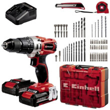 Einhell Power X-Change TE-CD 18/2 Li-i +64 (2x2,0 Ah) 2 snelheden - Accu-klopboormachine #####inkl. 64-