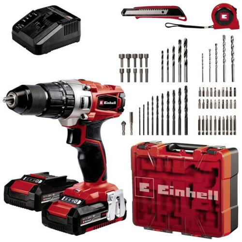 Einhell Einhell TE-CD 18/2 18750 RPM Keyless 1.45 kg Black  Red