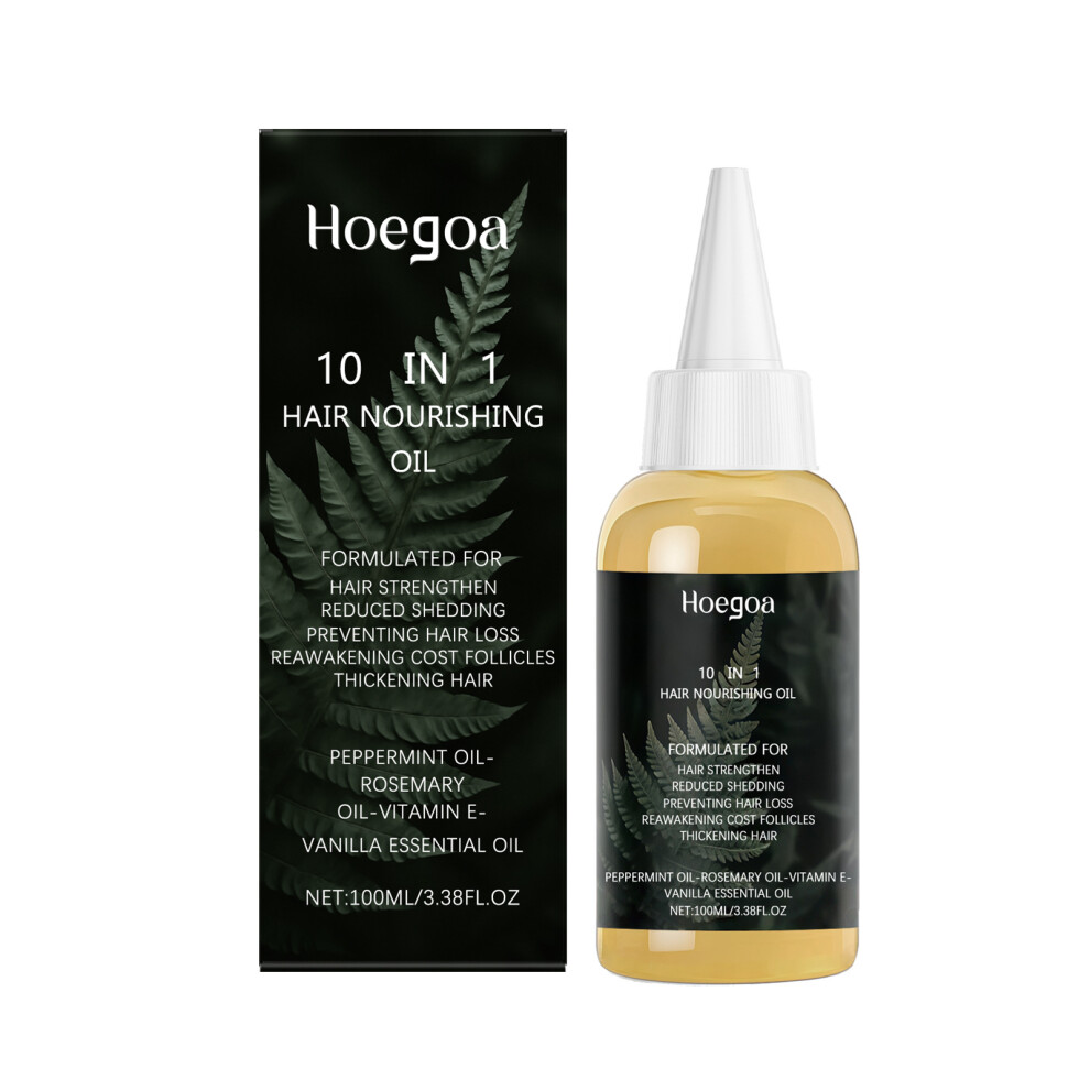 HOEGOA Rosemary Nourishing Hair Care Oil Nourishes and Smoothes Hair Nourishing Scalp Hair Care Oil