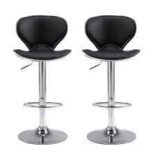 Tabourets de Bar - SEVENCOMFORT - Lot de 2 - Hauteur Réglable - Métal - Confortable et Élégant