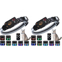 2X Cat Collar,Lighted Cat Collars for Night,Rechargeable Waterproof LED Cat Collar with Remote,Dog Lights