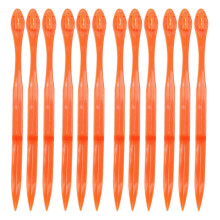 Lot de 12 éplucheurs d'agrumes faciles à utiliser, de couleur orange vif, outil de cuisine