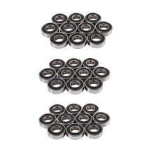 Cuscinetto a sfere a gola profonda 6001RS, 28 x 12 x 8 mm, 30 pezzi, argento e nero