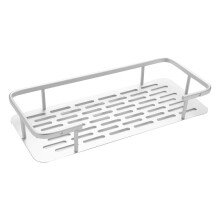 Étagère de douche adhésive en aluminium, compatible avec porte-shampoing et étagère de rangement pour cuisine.