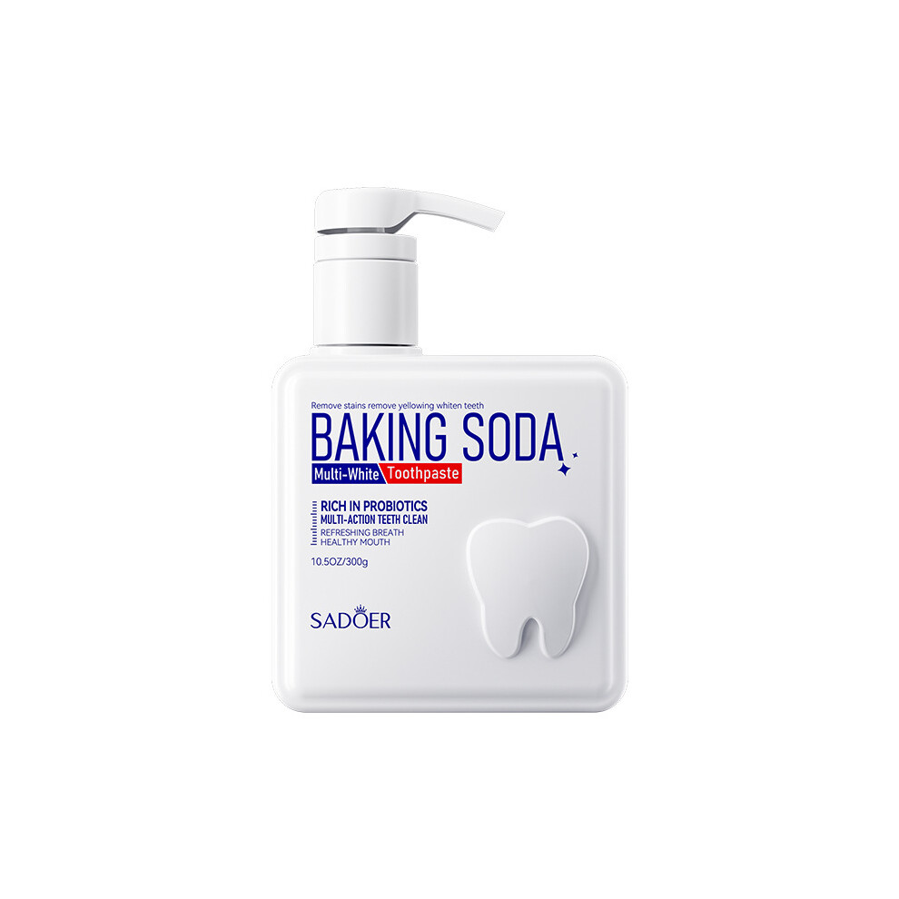 Pump toothpaste SADOER baking soda probiotic cleans teeth and freshens mouth