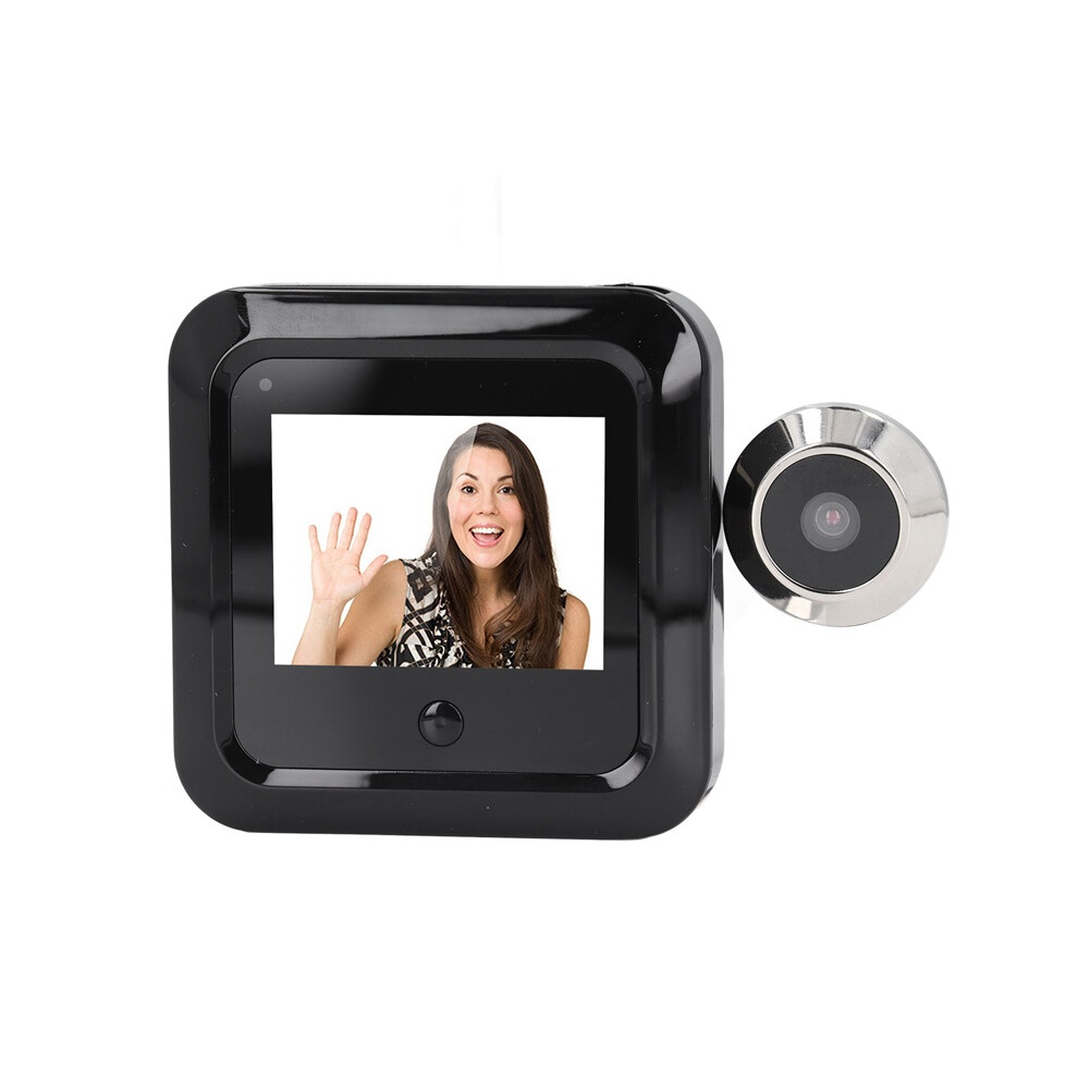 (Black) Digital Door Camera Digital Door Viewer 0.3Mp 120 Degree Zinc Alloy Peephole Camera And 2.4 Inch Hd Screen Monitor For Home 4017648544281