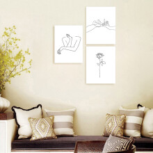 3pcs Canvas Wall Decor, Simple Abstract Art