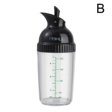 (black/one-size) 200ml Salad Dressing Shaker Cup Universal Manual Sauces t N1Q6AU Mix