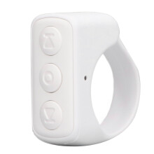 White Bluetooth Media Control Scrolling Ring