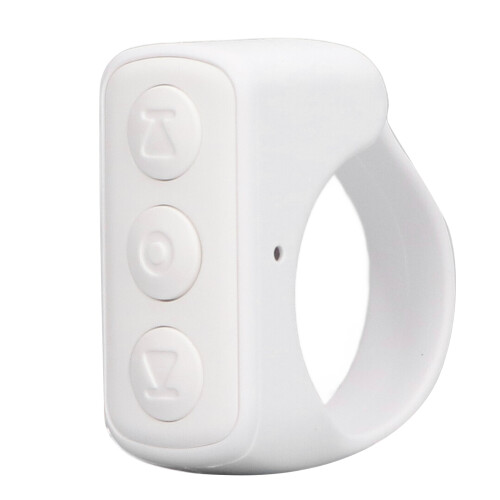White Bluetooth Media Control Scrolling Ring