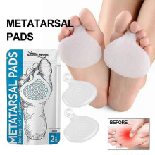 Premium Gel Metatarsal Pads for Forefoot Pain Relief, Friction Reduction & Toe Protection Comfortable Cushioning for Walking & Standing Comfort