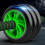 16 Inch Silent Ab Roller Green 1