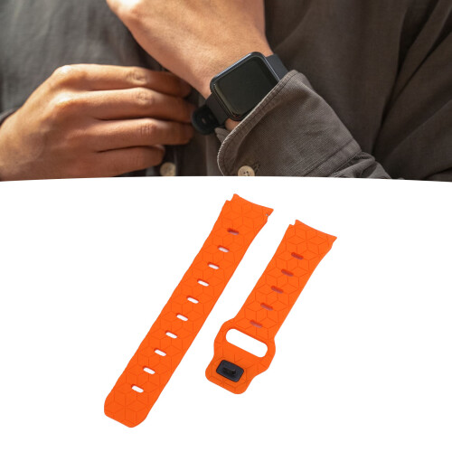 Orange Football Texture Strap