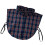 Checkered Pattern Detachable Collar Soft Polyester Fabric-B 1