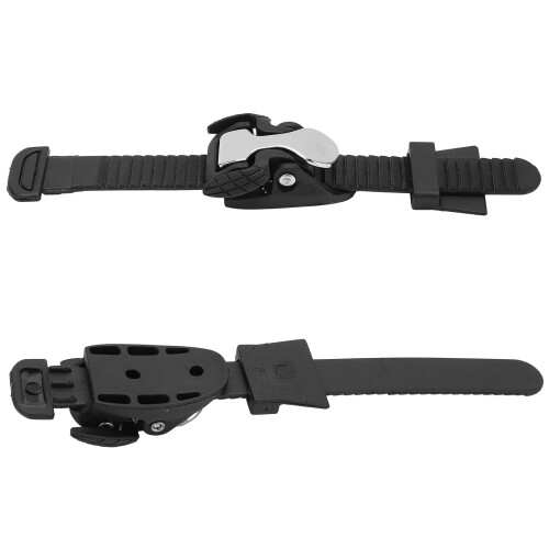 Durable PE Inline Skate Buckle Black