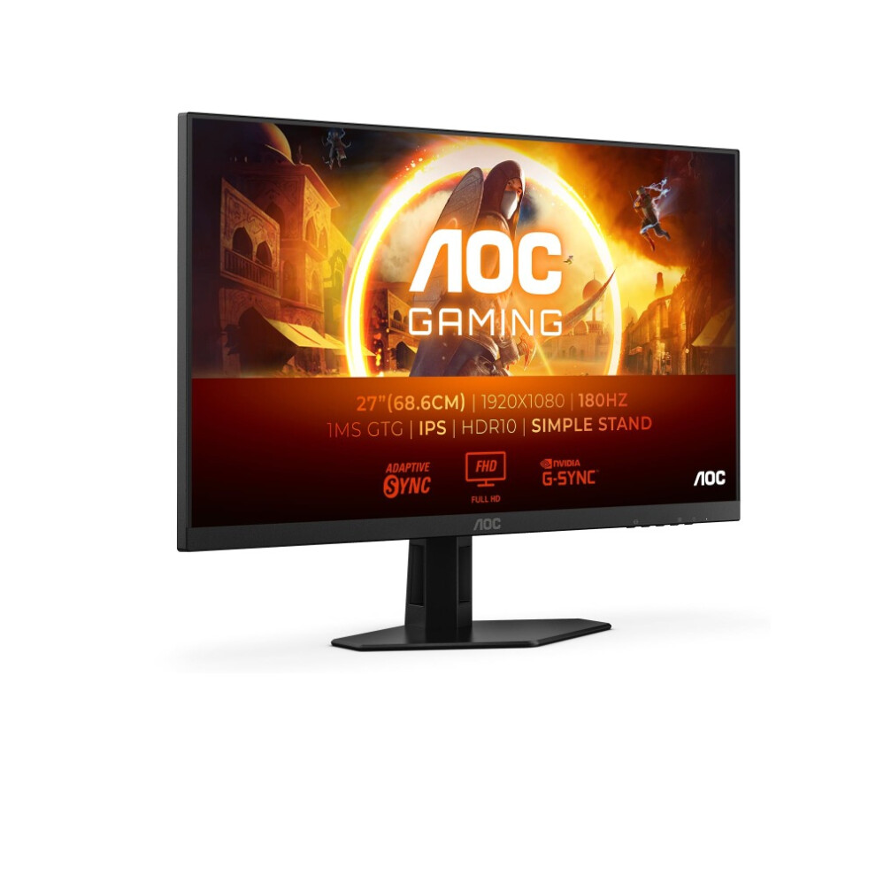 Aoc 27G4xed 27Â Gaming Monitor 180Hz 1Ms Ips Fhd Freesync G-Sync Hdr10. Used 4038986182355