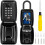 Key Lock Box, Resettable Code 12-Digit Combination Lock Box High Security, Large Capacity Waterproof Key Safe with Easy Mounting Kit for Home Garage 1