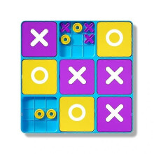 Ultimate Tic-Tac-Toe Game Board Games for Family Game Night Mind Challenging Cross-Board Game for Kids Adults