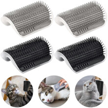 Cat Self Groomer Arch 4PCS Self Cleaning Slicker Brush Upgraded Cat Brushes Wall Corner