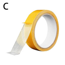 (3cm*5m/1pcs) 5m Fabric Tape Multifunctional Double Sided Tape Clear Tape Grid Super