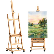 Caballete de Pintura Marrón 50.5 x 53 x 238 cm