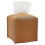 Tissue Box Cover Holder Square Pu Leather Facial Tissue Box -camel 1