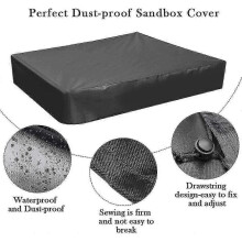 1 Pcs Sandpit Covers 190d Oxford Cloth Pool Cover Dustproof Sandbox Cover Waterproof (120cm) (d-4)