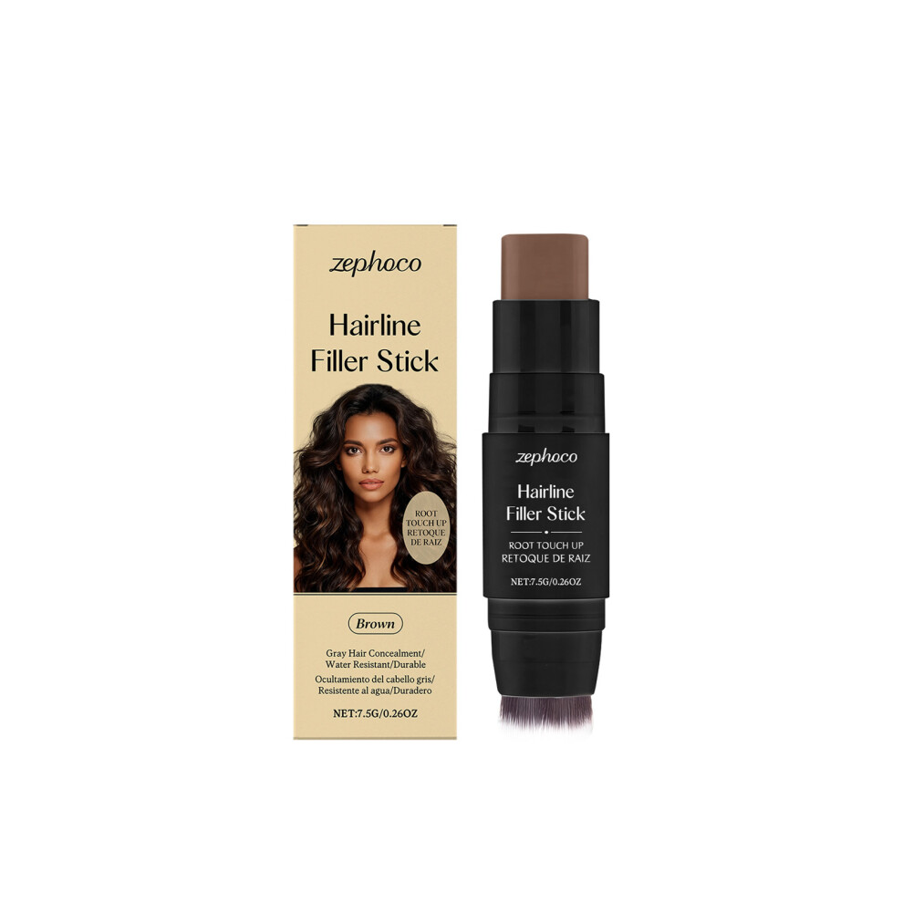 Brown Zephoco Hairline Filling Stick Mild Filling Hair Care Fluffy Portable Hair Care Stick