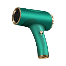 (White) (Atrovirens) 500w Wireless Rechargeable Hair Dryer, Reduce Static Electricity Hair Blowing Machine, for Outdoor Travel