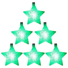 (green) Pack Of 6 Glowing Bracelets Fun Light Up Wristbands Bright Led Glowing Bracelets With Star For Kids And Adults Party Fun