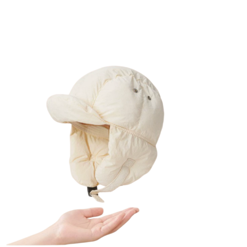 Gorro de algodão acolchoado para homem e mulher, à prova de vento, quente, com proteção para as orelhas
