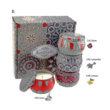 4pcs Tin Can Candle Gift Box Soy Wax Festive Gift Atmosphere Decorative Aromatherapy Candle