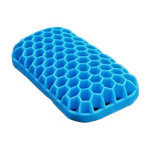 (Blue) Mouse Wrist Rest Pad Mouse Wrist Support Pad With NonSlip Base Honeycombs Wrist Rest for Desk White