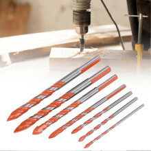 Ceramic Tile Drill Bit Set - 7pcs, Center Drill DIY Wall Hole Drilling Tool Bit (3mm, 4mm, 5mm, 6mm, 8mm, 10mm, 12mm)