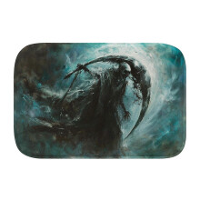 Grim Reaper 822 Non-Slip Memory Foam Bath Rug: Absorbent, Quick-Dry, Machine Washable, Soft & Comfortable - M