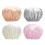 4-Pack Shower Caps for Women 1
