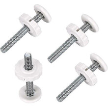 M10 Baby Gate Adapter,4 Pack Baby Gate Threaded Spindle Rod, Replacement Hardware Parts Kit for Pets Gate,Stair Railing Safety Gate,Mounting Accessori