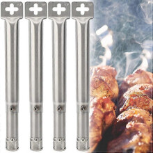 4pcs Universal Adjustable Stainless Steel Bbq Gas Grill Replacement Straight Tube Burner