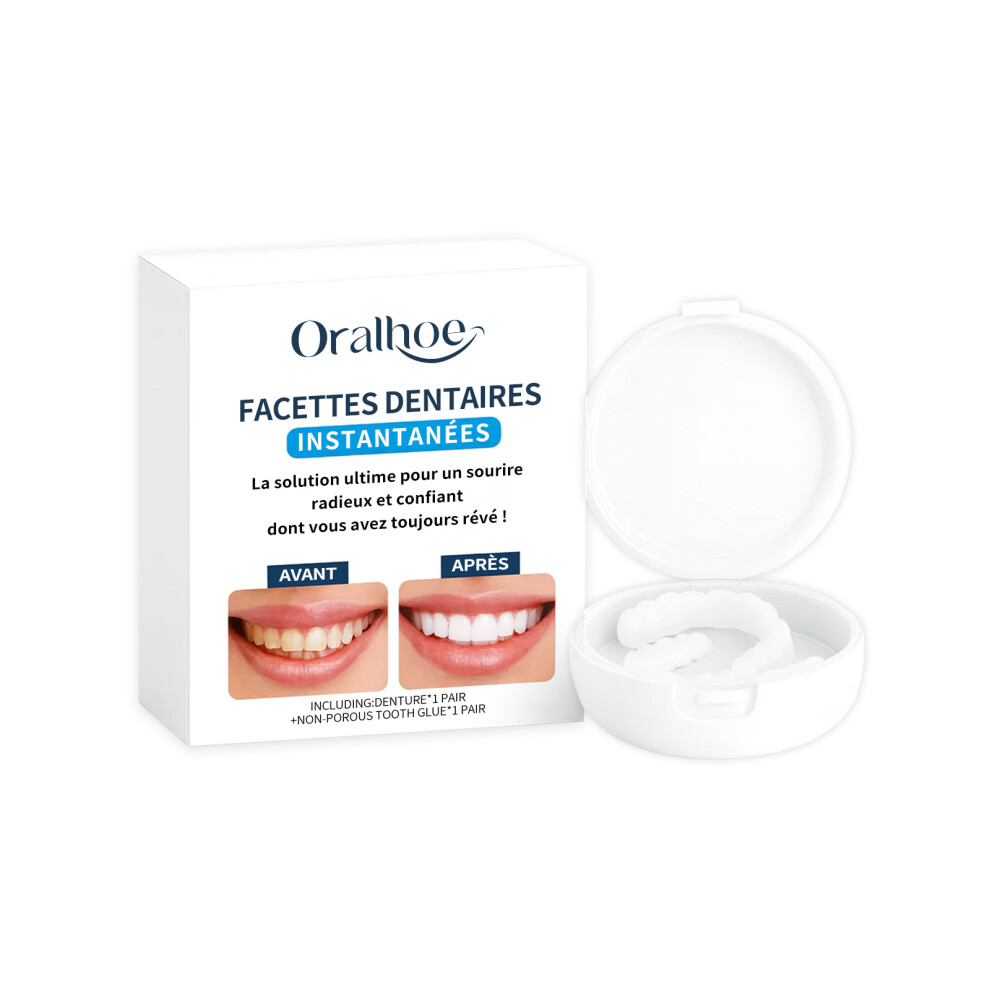 Adjustable snap-on dentures to improve the beauty of your smile, comfortable material dentures dental beauty set