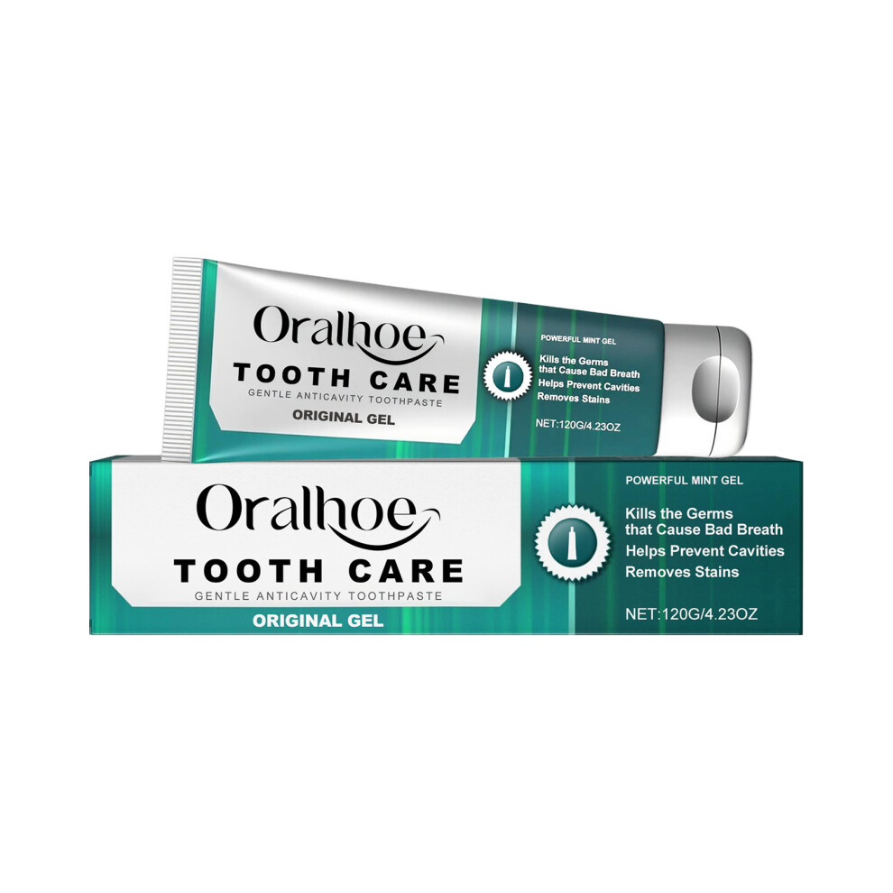 ORALHOE Mint Fresh Care Toothpaste Gum Care Cleans Teeth Stains and Tartar Mint Fresh Breath Brightens Teeth