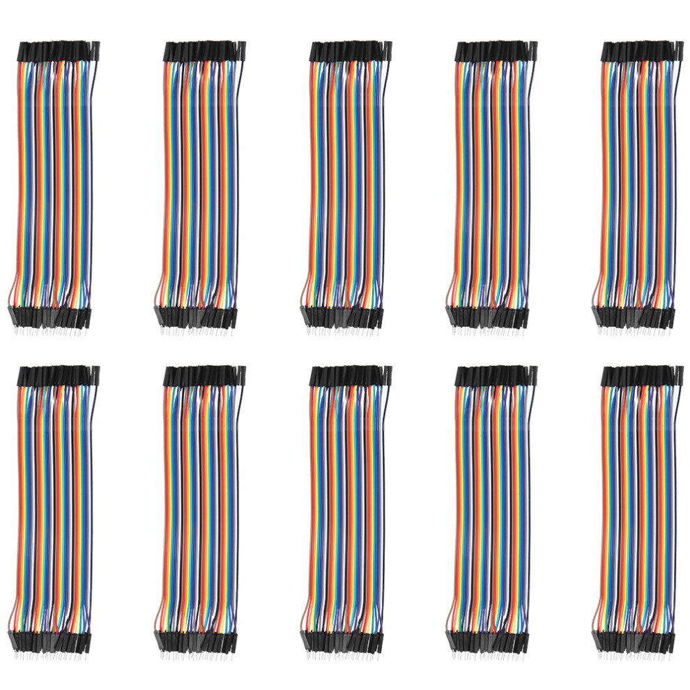10 Male to Female Jumper Wires 2.54mm