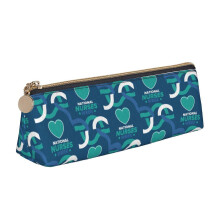 National Nurses Day Pencil Case with Zipper Leather Pen Pouch Storage Bag Cosmetic Organizer Bag